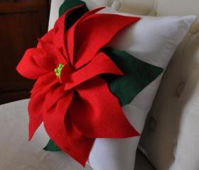 Christmas flower Pillow