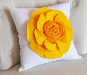 Fresh Yellow Flower Pillow
