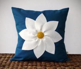White Redbud Flower Pillow