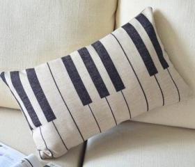 Cute Piano Key Pillow