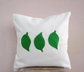 Green Leaves Pillow