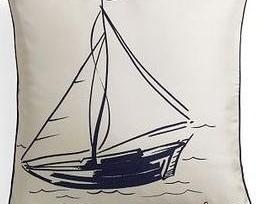 Sailing Boat Painting Pillow