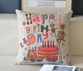 Happy Brithday Gift Pillow