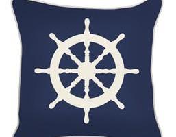 Sea Rover Rudder Painting Pillow